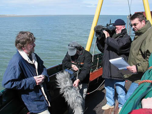 Aufnahmeteam bei der Arbeit