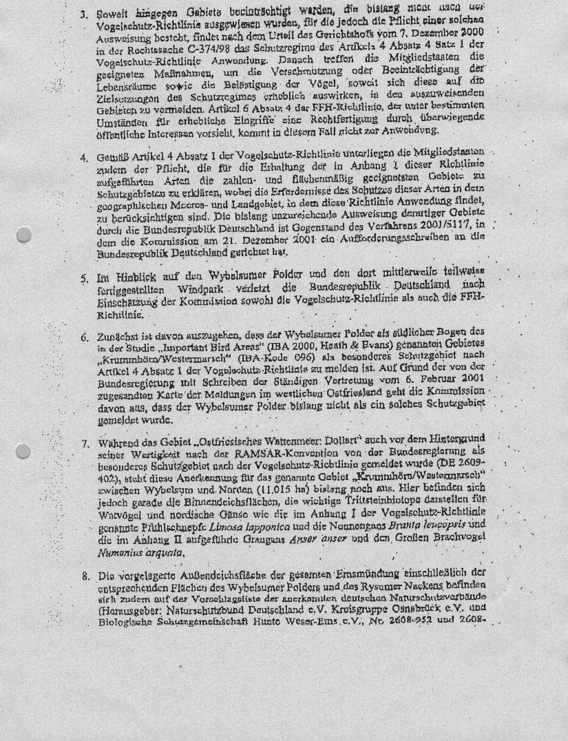 S.2 des Hallström Schreibens